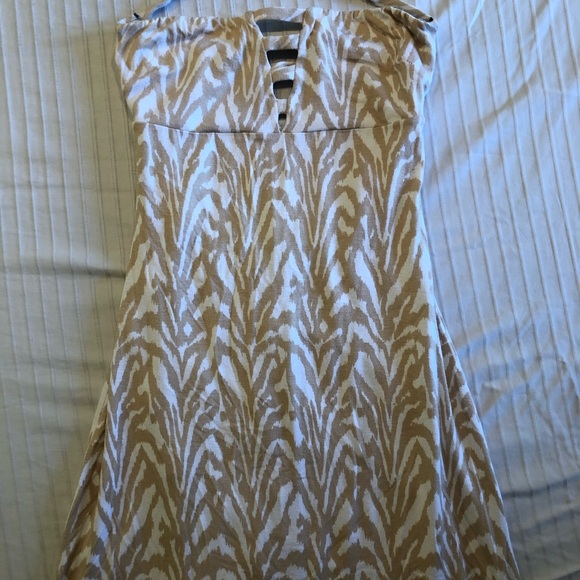 Bebe Strapless Zebra Print Maxi Dress - Picture 2 of 5
